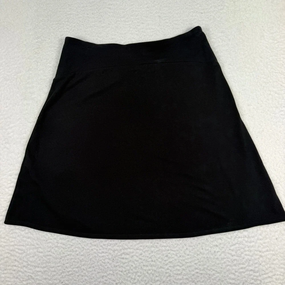 Patagonia Skirt Womens Medium Black Organic Cotton Blend A-Line Casual